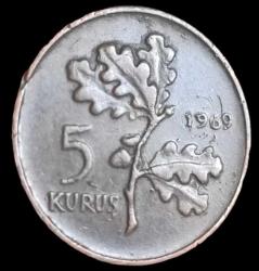 1969 5 Kuruş