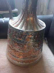 Afaki boy İşlemeli  doğma bakır güğüm Süper durumda üü  50 cm yüksekliğinde