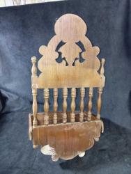 ESKİ DÖNEM AHSAP KAVUKLUK TELEFONLUK