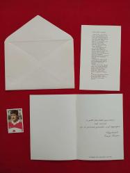 Galatasaray Cüneyt Tanman Jübile Davetiyesi + 26 Temmuz 1991 - İstanbul İnönü Stadı Giriş Bileti + Biyografi, Çizim Karikatür, Zarf - Tam Takım Set