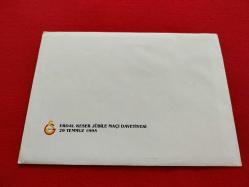 Galatasaray Erdal Keser Jübile Davetiyesi - Islak İmzalı - 4241 Nolu Davetiye Kodu Yırtılmamış Yerinde, Zarflı - 29 Temmuz 1995 - İstanbul Ali Sami Yen Stadı