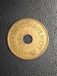 1948 YILINA AİT 2,5 KURUŞ ÇÇT/ÇA  TCM 5624