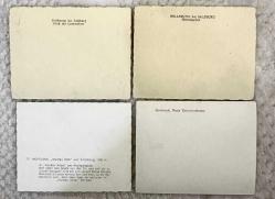 Avrupa Manzara Temalı siyah beyaz gerçek fotoğraf RPPC ufak-boy 4-adet eski kartpostal
