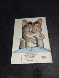 Eskilerden kedi görselli okul defteri