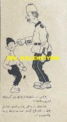 Osmanlıca Akbaba Mizah Dergisi-Gazetesi, Orijinal Dönem Basım, (Ottoman Magazine-Newspaper) - 20 Ağustos 1923 - Sayı: 74 - Rumi: 20 Ağustos 1339 - Hicri: 7 Muharrem 1342 - Karikatürist Ramiz Gökçe'nin Çalışması: Ruslar İstanbul'a Nasıl Geldiler, Nasıl Gidecekler - Laklakiyat: Orada da Başladılar 