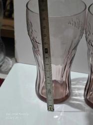 Cocacola cam bardak koleksiyonluk 14 cm renkli 3 adet