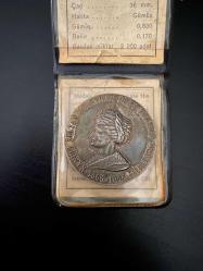 Kanuni Sultan Süleyman 400.Ölüm Yıldönümü Hatırası Gümüş / Bakır Madalyon