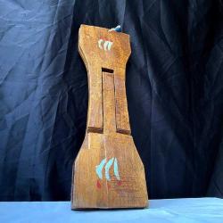 Antika Ahşap Rüstik El Oyması Sofra Altlığı