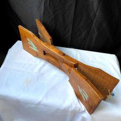 Antika Ahşap Rüstik El Oyması Sofra Altlığı