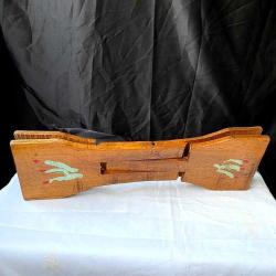 Antika Ahşap Rüstik El Oyması Sofra Altlığı