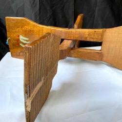 Antika Ahşap Rüstik El Oyması Sofra Altlığı