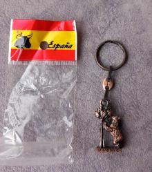 İSPANYA TEMALI ANAHTARLIK.  İSPANYADAN ALINMIŞTIR.  SIFIR.  KOLEKSİYONLUK