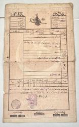 Sultan Reşad Dönemi Trabzon Akköy Boztekke Osmanlı İmparatorluğu Osmanlı Tapusu Pullu Mühürlü Defter-i Hakani