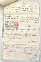 Sultan Reşad Dönemi 1229 (1911) Tarihli Giresun Osmanlı İmparatorluğu Tapu  Defter-i Hakani 3 Adet Makbuzu ve 2 Adet İçeriği Takım