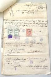 Sultan Reşad Dönemi 1229 (1911) Tarihli Giresun Osmanlı İmparatorluğu Tapu  Defter-i Hakani 3 Adet Makbuzu ve 2 Adet İçeriği Takım