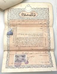 Sultan 2. Abdülhamid Dönemi 1320 (1902) Tarihli Fotğraflı  Osmanlı İmparatorluğu Tapu  Defter-i Hakani