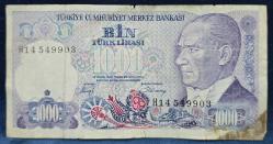7. Emisyon H14 Serisi 1000 Lira Temiz