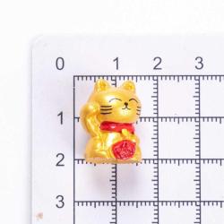 Maneki neko Kedisi Mini Şans Bereket Kedisi Kolye Japon Kedi Feng Shui 50cm Deri İp