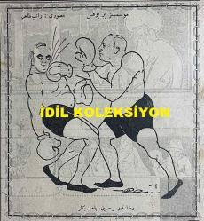 Osmanlıca Akbaba Mizah Dergisi-Gazetesi, Orijinal Dönem Basım, (Ottoman Magazine-Newspaper) - 23 Nisan 1923 - Sayı: 40 - Rumi: 23 Nisan 1339 - Hicri: 7 Ramazan 1341 - Karikatürist Hüsamettin Haşim'in Çalışması: Halide Edip Adıvar'ın Romanı Ateşten Gömlek'in Ayşe'si 