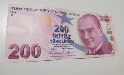 Koleksiyonluk 200 TL –9.EMİSYON 8.TERTİP Üçlü Tekrar Seri (…666) Seri No: I 904 800666