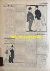 Osmanlıca Akbaba Mizah Dergisi-Gazetesi, Orijinal Dönem Basım, (Ottoman Magazine-Newspaper) - 26 Temmuz 1923 - Sayı: 67 - Rumi: 26 Temmuz 1339 - Hicri: 12 Zilhicce 1341 - Karikatürist Ramiz Gökçe'nin Çalışması: Kurban Bayramında - 