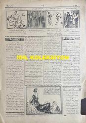 Osmanlıca Akbaba Mizah Dergisi-Gazetesi, Orijinal Dönem Basım, (Ottoman Magazine-Newspaper) - 26 Temmuz 1923 - Sayı: 67 - Rumi: 26 Temmuz 1339 - Hicri: 12 Zilhicce 1341 - Karikatürist Ramiz Gökçe'nin Çalışması: Kurban Bayramında - 