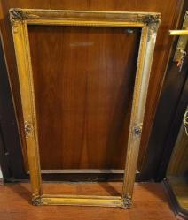 LOT.2 » ANTİKA ALTIN YALDIZ BÜYÜK EBAT SANATLI AHŞAP ÇERÇEVE. ÇOK UYGUN FİYATTAN. 110 X 60 CM