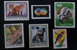 Macaristan damgalı pullar lotu