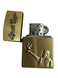 Ahmet Kaya Pirinç Sarısı Gazlı Metal Çakmak ÇMK039