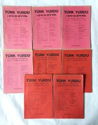 TÜRK YURDU Türklerin Faydasına Çalışır. Onbeş Günde Bir Çıkar, 1 Eylül 1942 - 1-15 Sonkanun 1943, Sayı: 1 - 8, 1 - 2 [3. SERİ TAKIM, 8 ADET 10 SAYI]