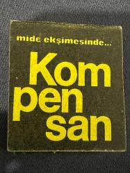 Kompensan ilaç reklamlı eski kibrit