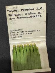 Türkiye Petrolleri TP eski kibrit