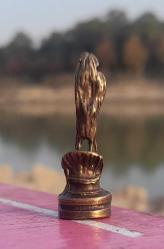 Minik pirinç Venüs Afrodit çıplak kadın biblo figür