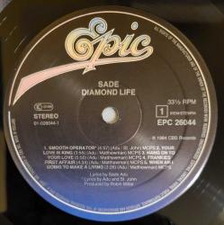 Sade - Diamond Life 1984 EU R&B Soul LP Plak