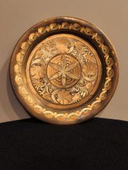 Bakır kalem işçilikli tepsi