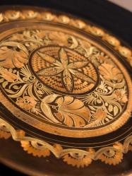 Bakır kalem işçilikli tepsi