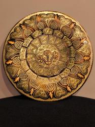 Bakır kalem işçilikli tepsi