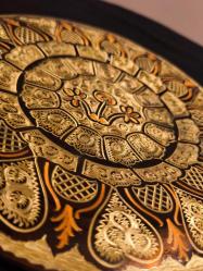 Bakır kalem işçilikli tepsi