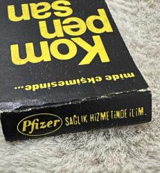 Pfizer Kompensan ilaç reklamlı eski kibrit