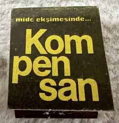 Pfizer Kompensan ilaç reklamlı eski kibrit