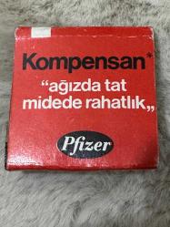 Pfizer Kompensan ilaç reklamlı eski kibrit