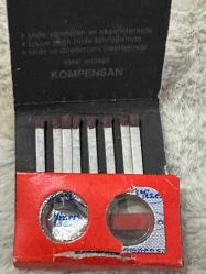 Pfizer Kompensan ilaç reklamlı eski kibrit