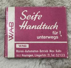1960 Dönemi Almanya malı Sabunlu Seyahat kağıt havlu kolleksiyonluk