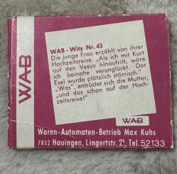 1960 Dönemi Almanya malı Sabunlu Seyahat kağıt havlu kolleksiyonluk