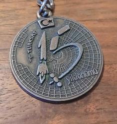 Türksat 15 . Yıldönümü hatıra Anahtarlık ucu