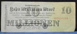 1923 Almanya 10 Milyon Mark