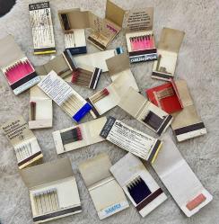 Amerikan Avrupa karışık kullanılmış 24 adet eski kibritler kolleksiyonluk