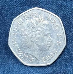 2005 İngiltere 50 Pence
