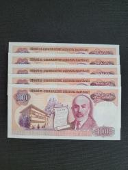 100 TL, 7.Emisyon, Çil 5 adet Seri Takipli