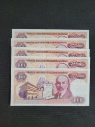 100 TL, 7.Emisyon, Çil 5 adet Seri Takipli